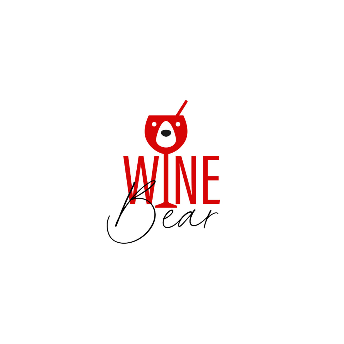 Wine Bear — logo design by Seedmark Studio